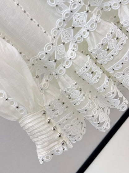 Zimm 25ss embroidered dress