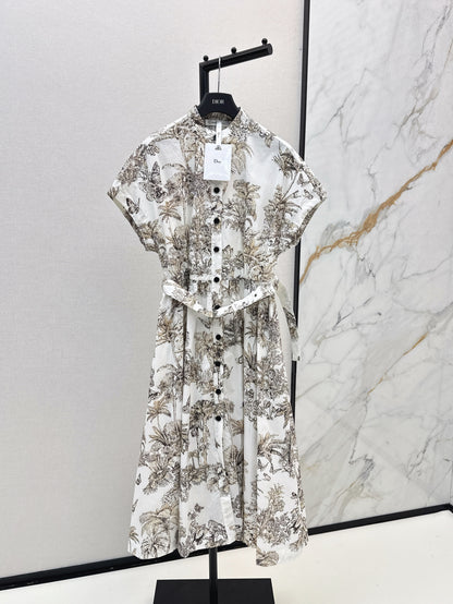 CD 25fw printed dress