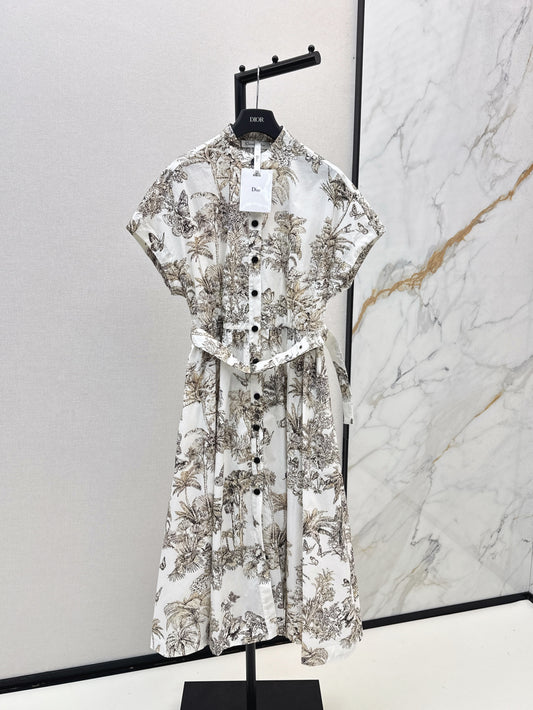 CD 25fw printed dress