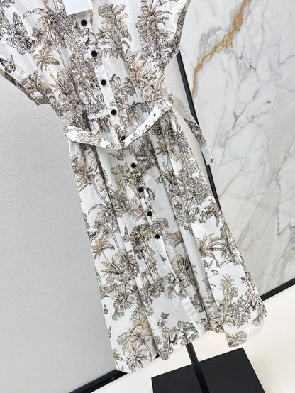 CD 25fw printed dress