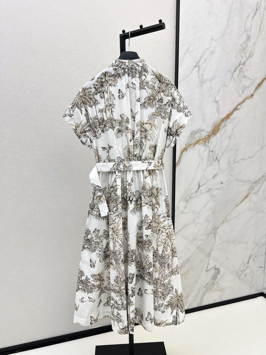 CD 25fw printed dress