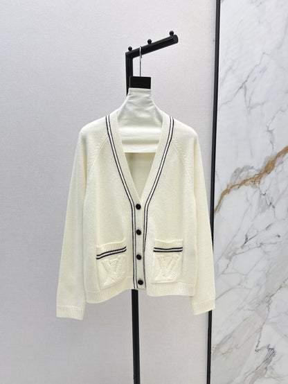 Louis 25fw knitted cashmere cardigan