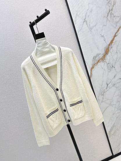Louis 25fw knitted cashmere cardigan
