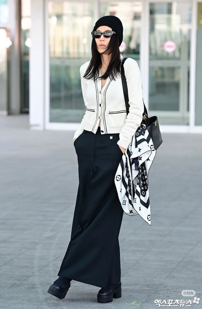 Louis 25fw knitted cashmere cardigan