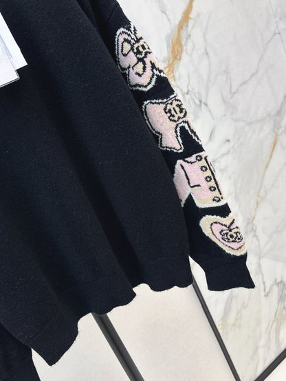 Chan 25fw jacquard sweater