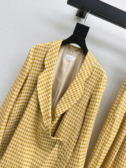 Row 25fw linen blazer