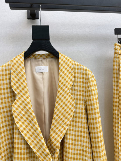 Row 25fw linen blazer