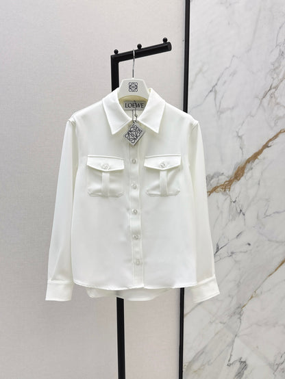 Loe 25fw embroidered shirt