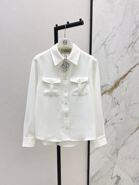 Loe 25fw embroidered shirt