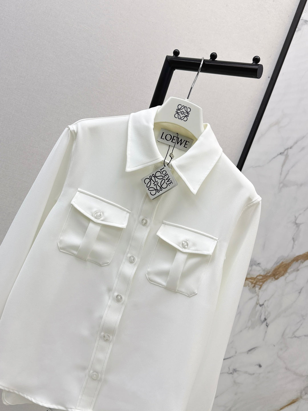 Loe 25fw embroidered shirt