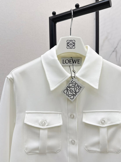 Loe 25fw embroidered shirt