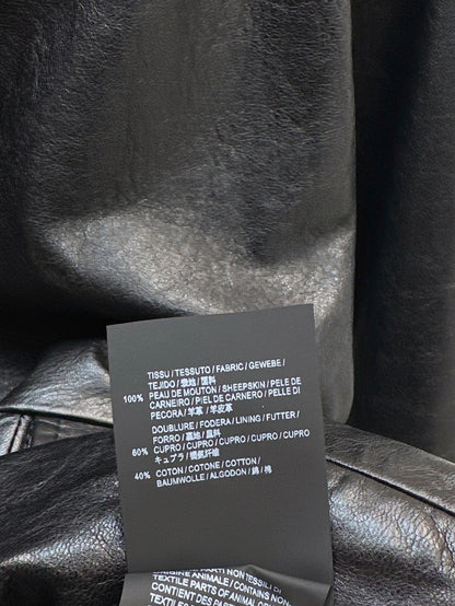 Pra 25fw leather jacket