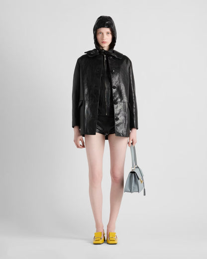 Pra 25fw leather jacket