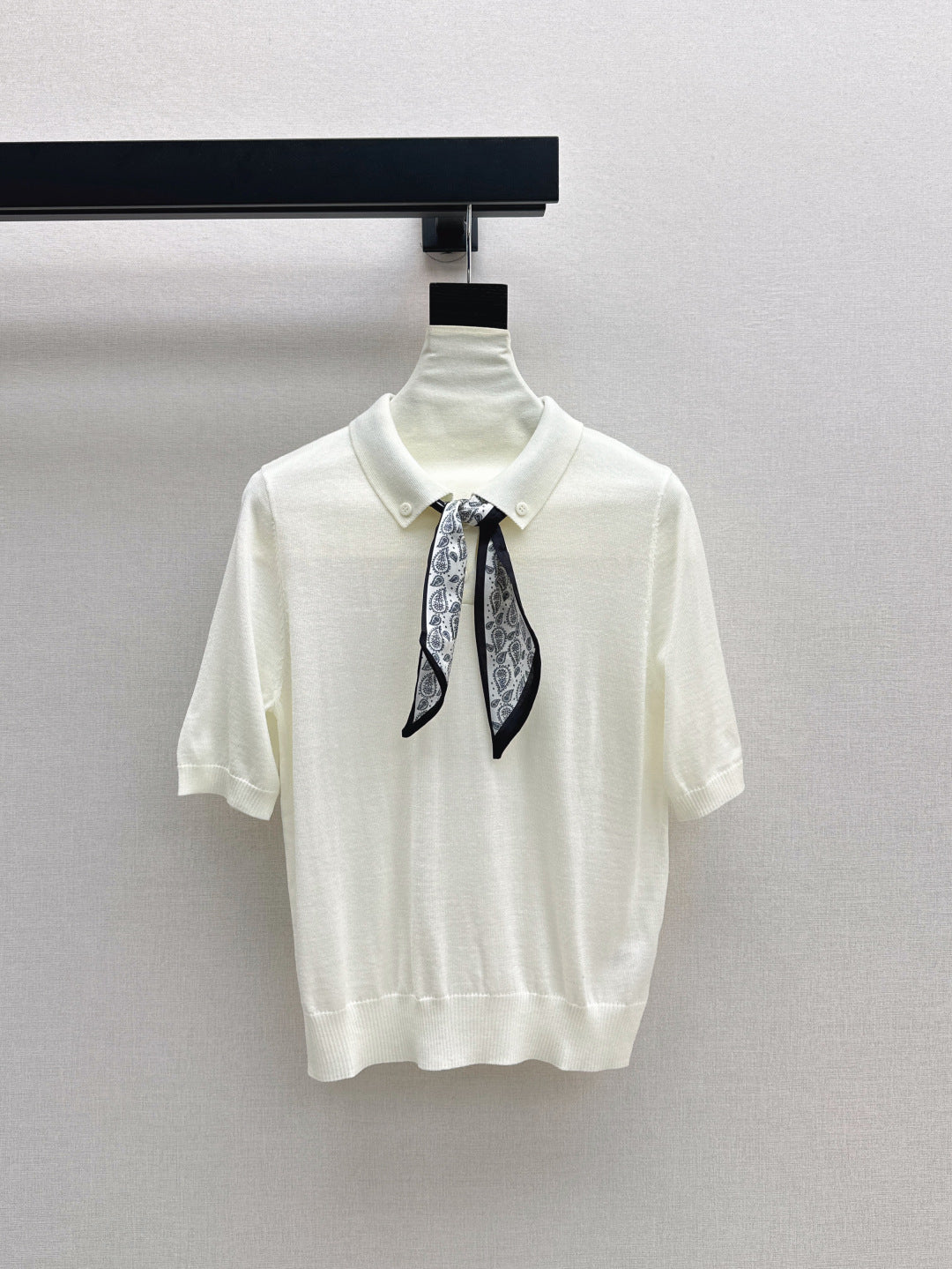 CD 25fw scarf knitted shirt