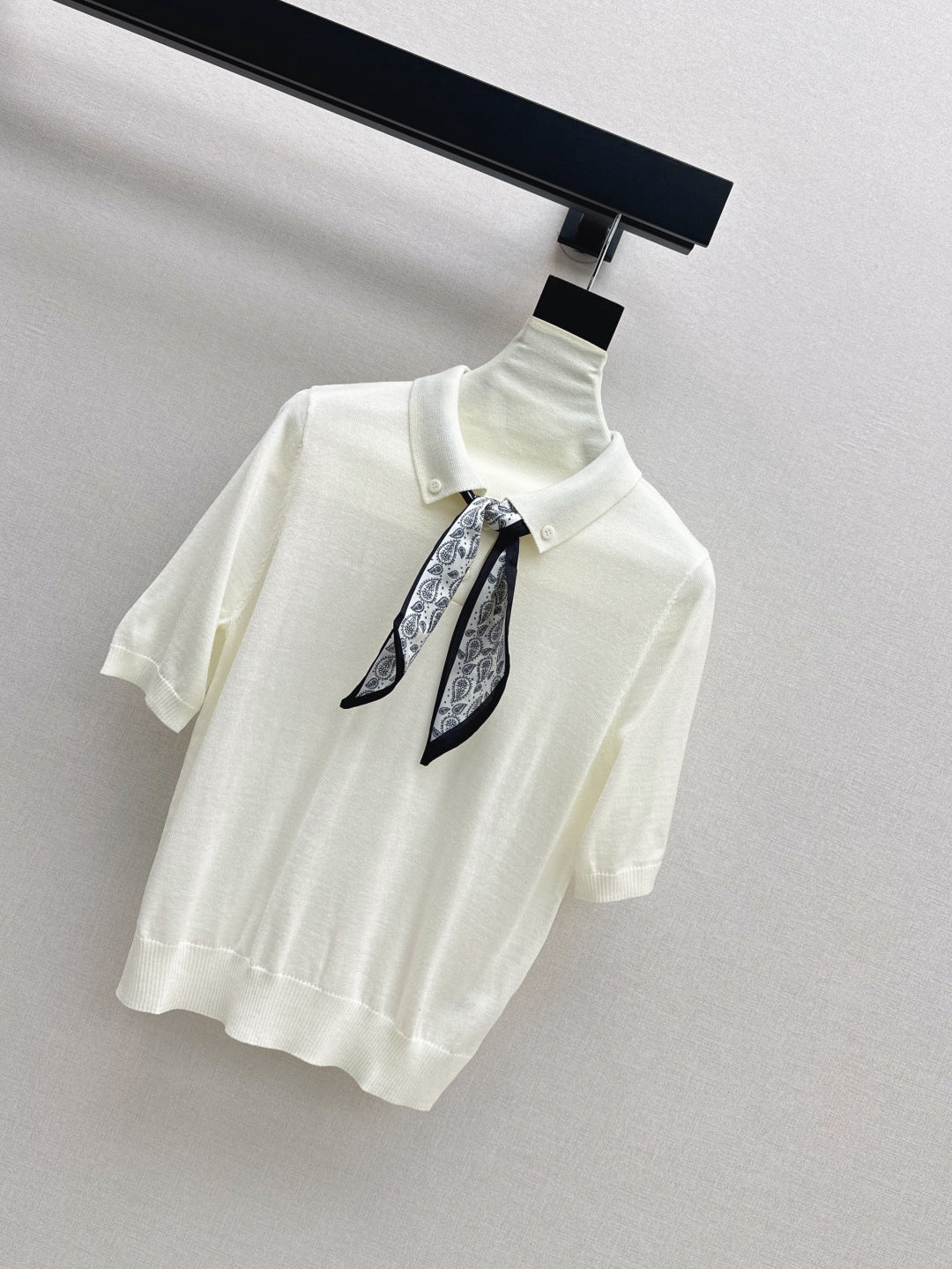 CD 25fw scarf knitted shirt