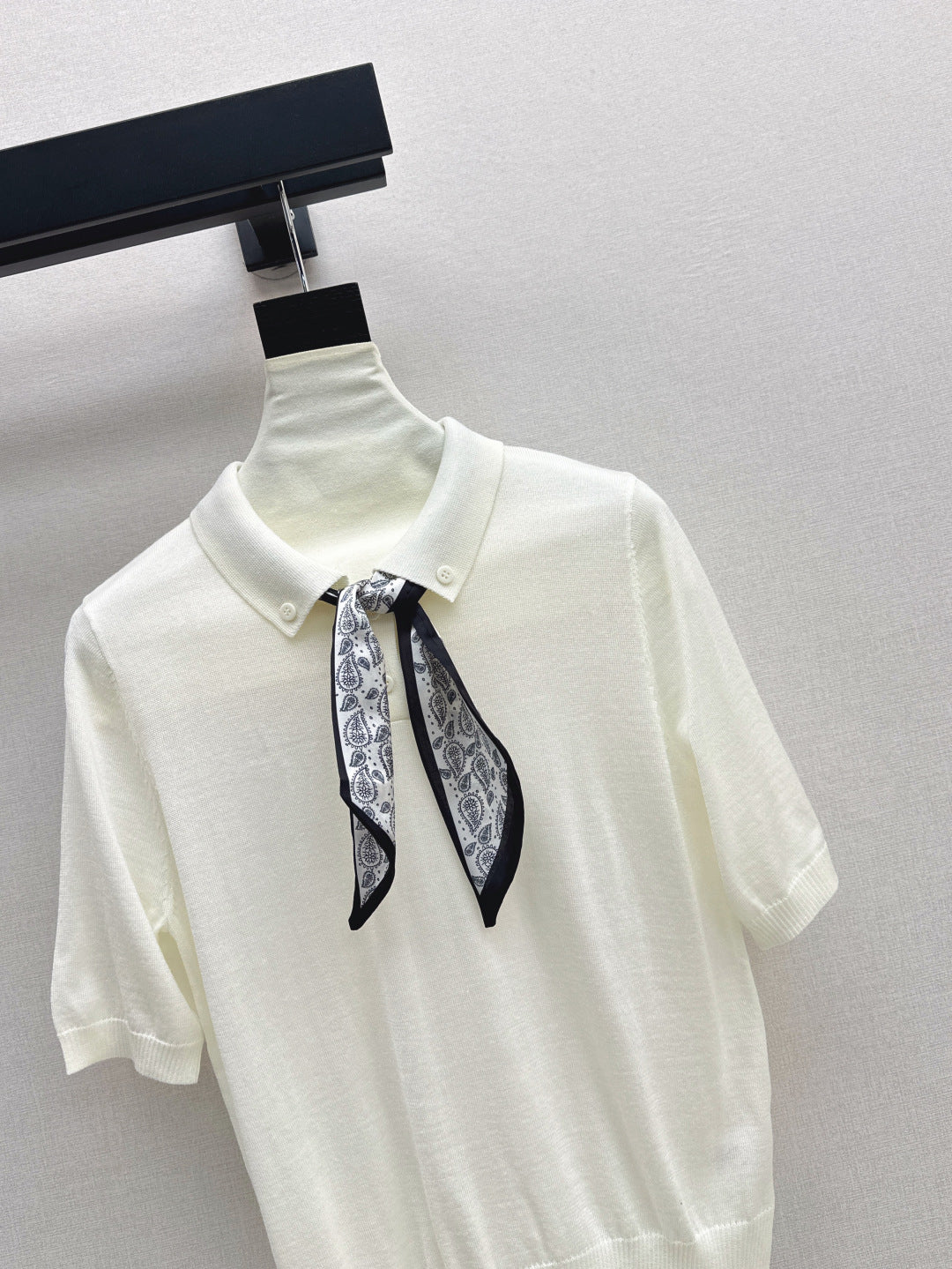 CD 25fw scarf knitted shirt