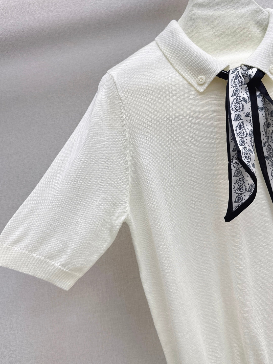 CD 25fw scarf knitted shirt