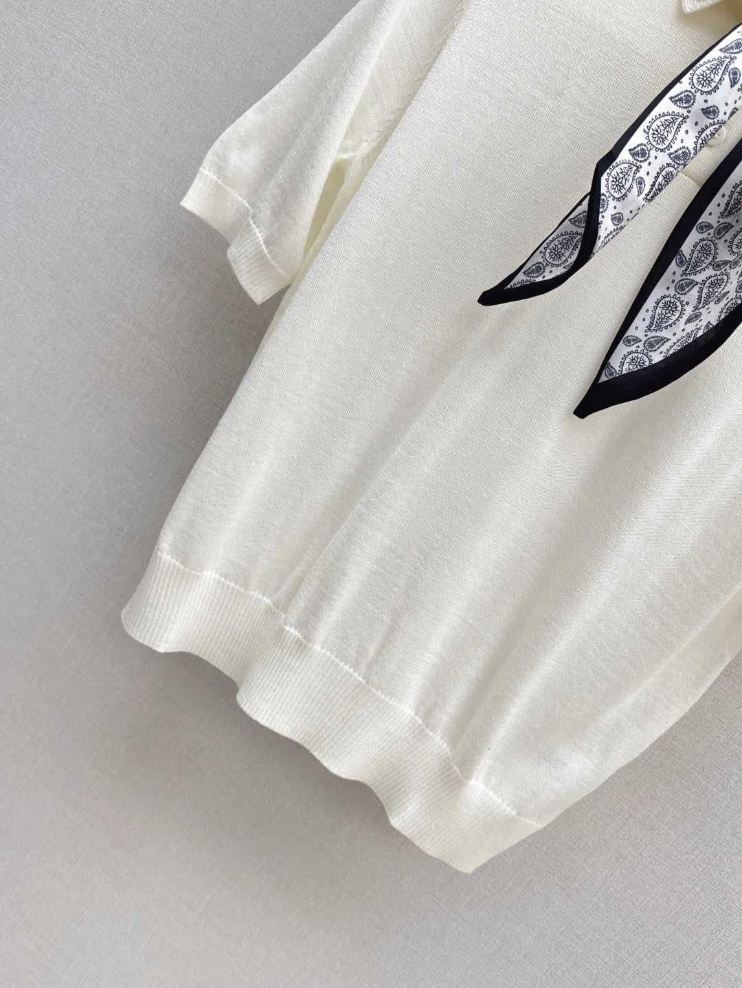 CD 25fw scarf knitted shirt