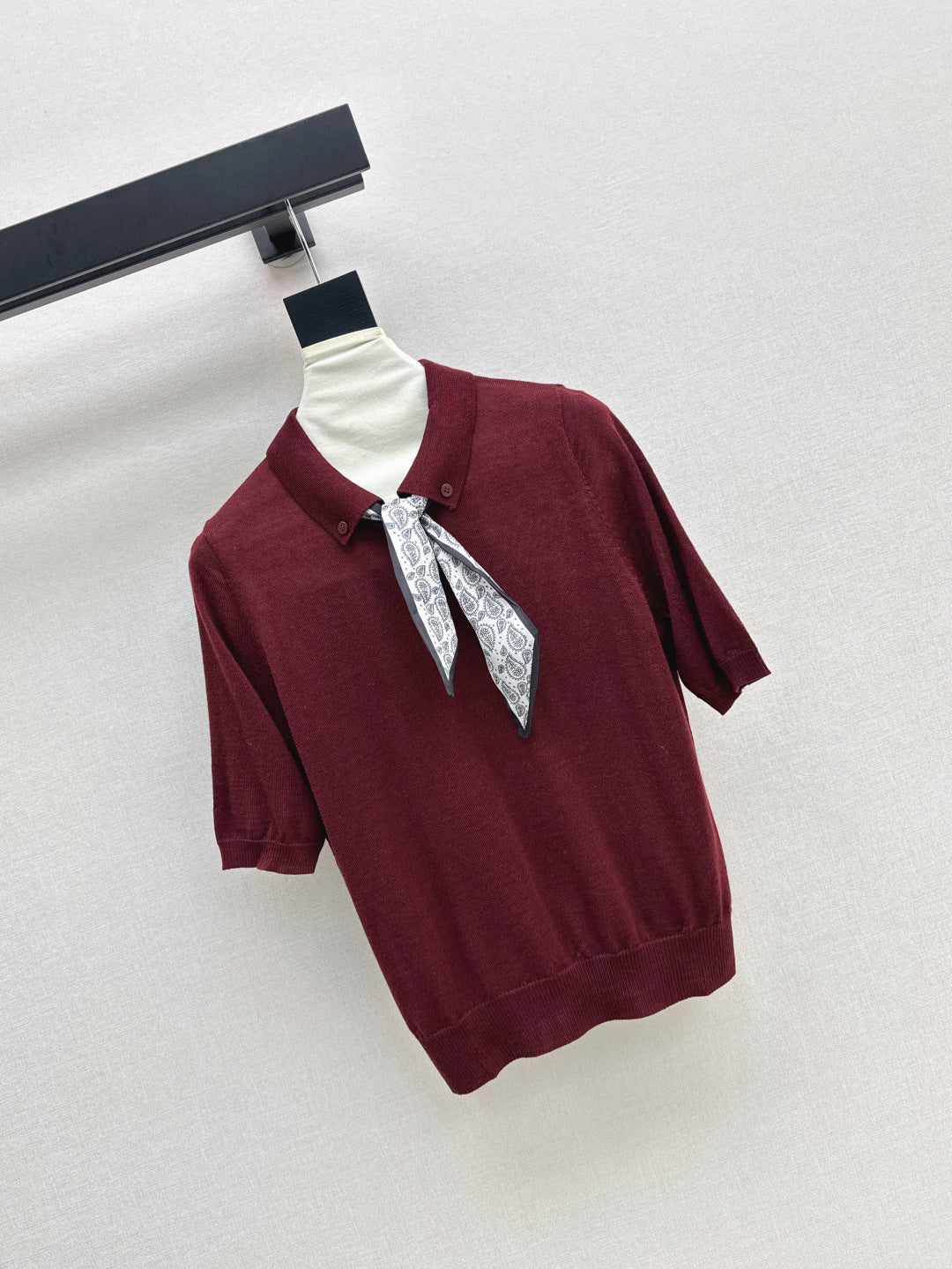 CD 25fw scarf knitted shirt