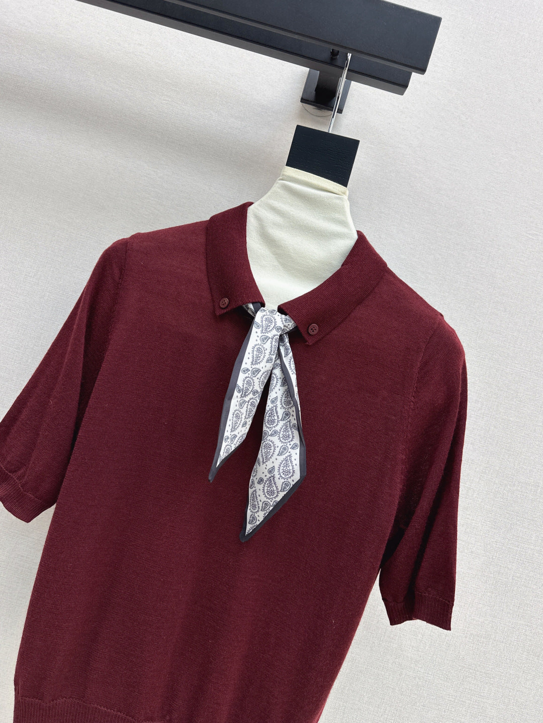 CD 25fw scarf knitted shirt