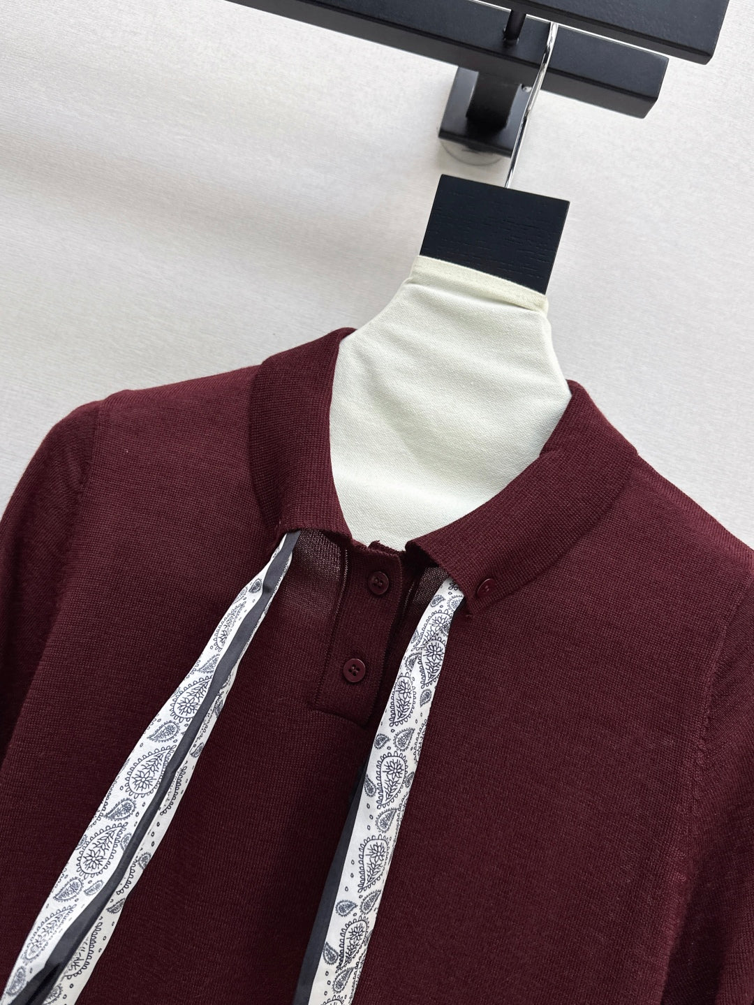 CD 25fw scarf knitted shirt