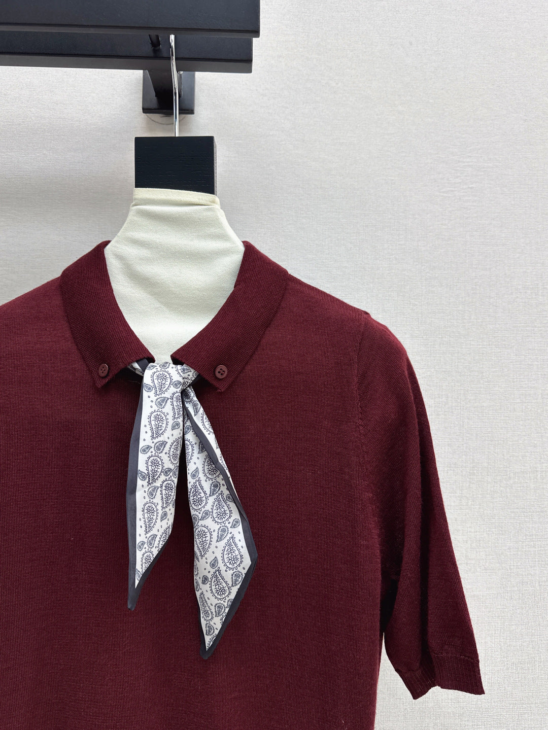 CD 25fw scarf knitted shirt