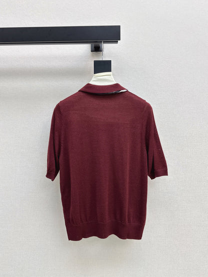 CD 25fw scarf knitted shirt