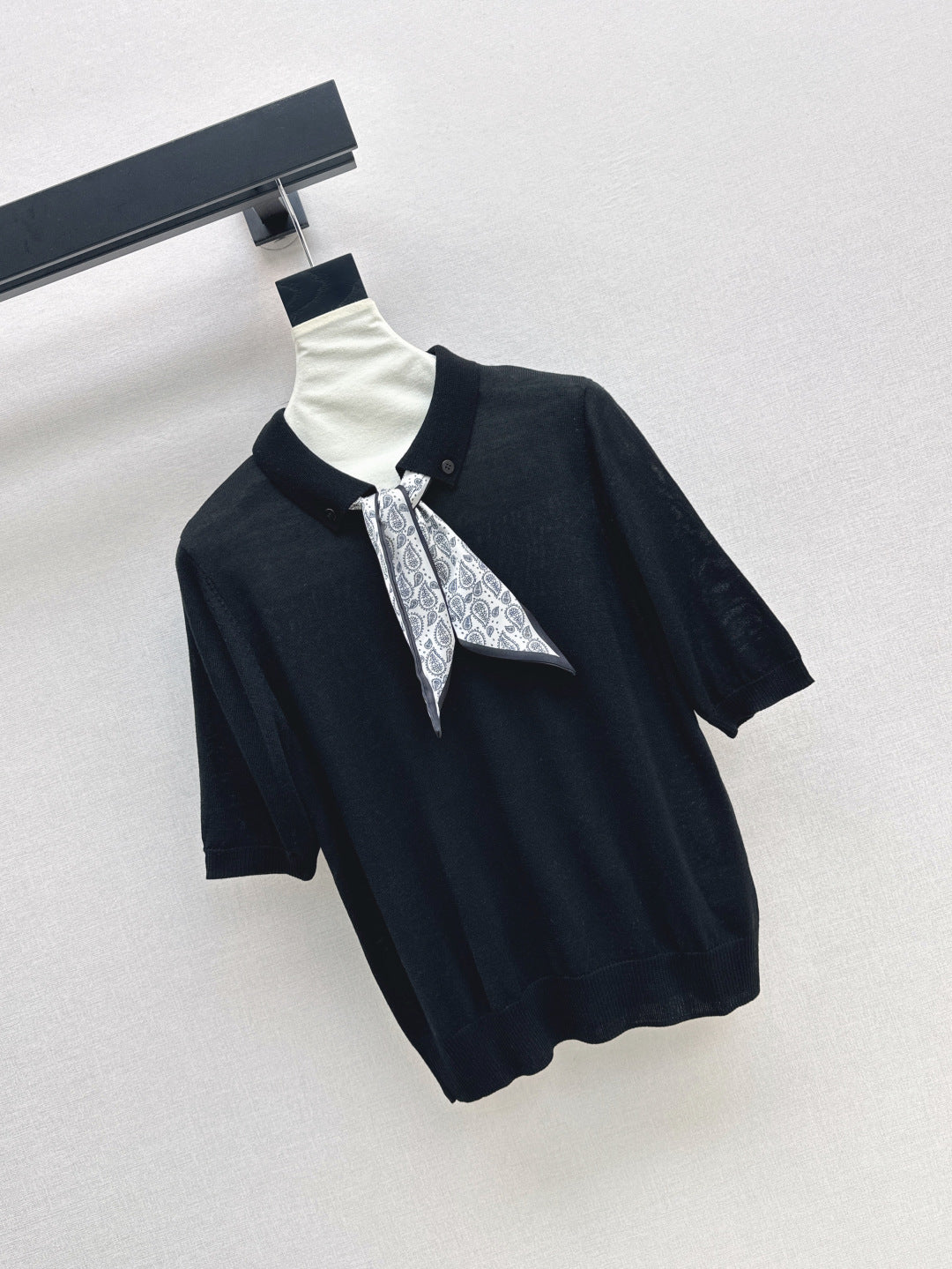 CD 25fw scarf knitted shirt