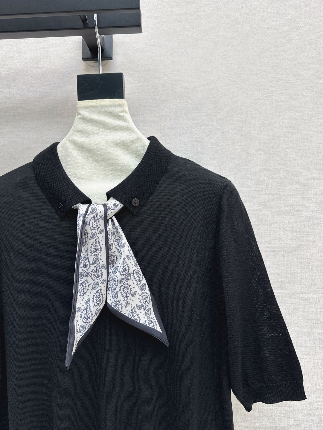 CD 25fw scarf knitted shirt