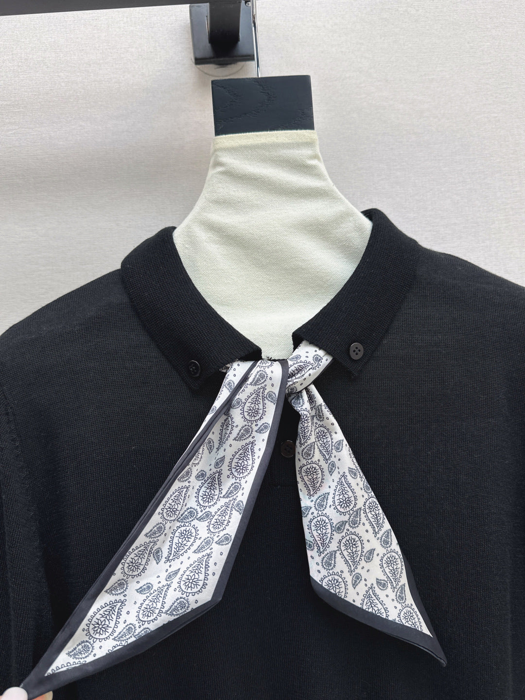 CD 25fw scarf knitted shirt