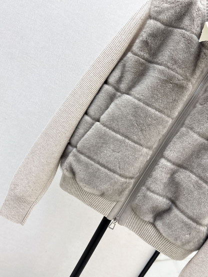 Loro 25fw knitted down jacket