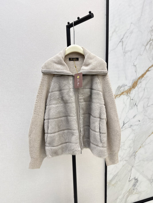 Loro 25fw knitted down jacket