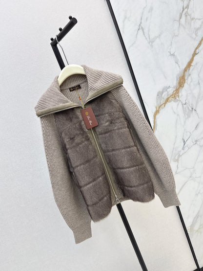 Loro 25fw knitted down jacket