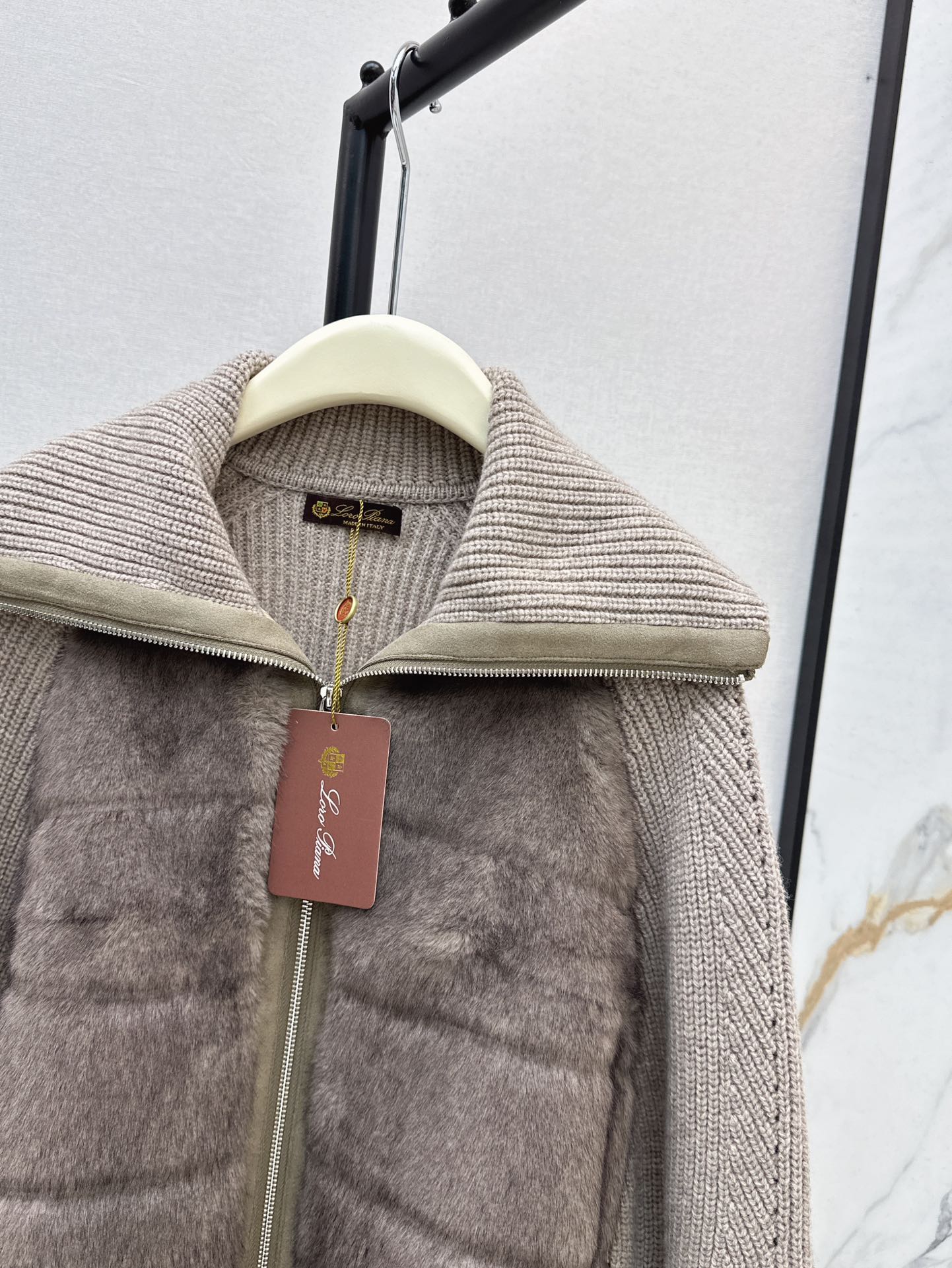 Loro 25fw knitted down jacket