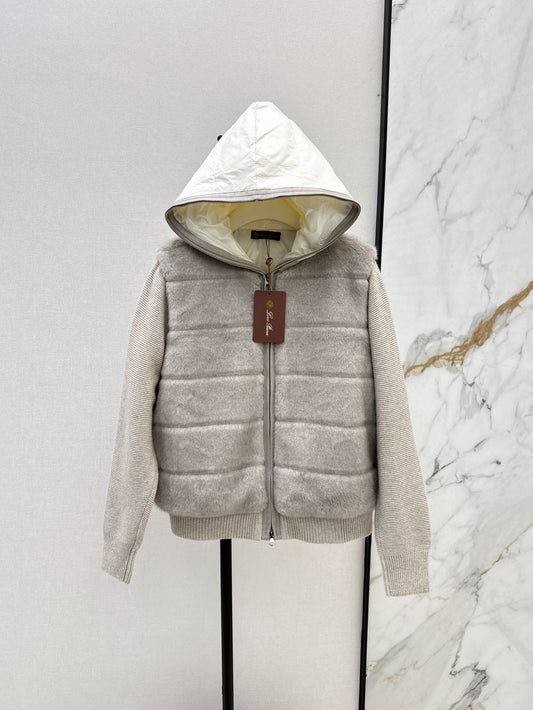 Loro 25fw knitted down jacket