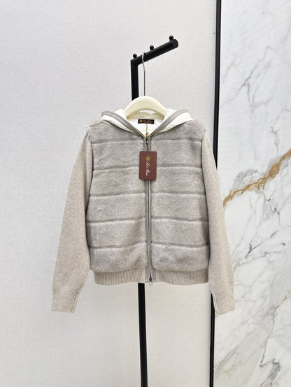 Loro 25fw knitted down jacket