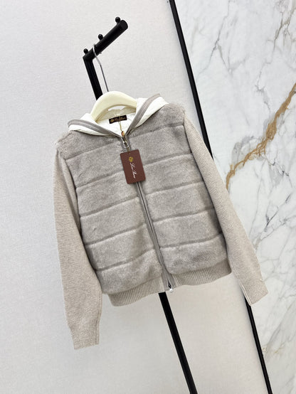 Loro 25fw knitted down jacket