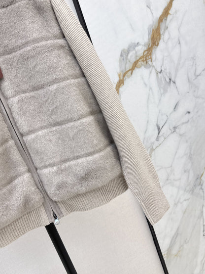 Loro 25fw knitted down jacket