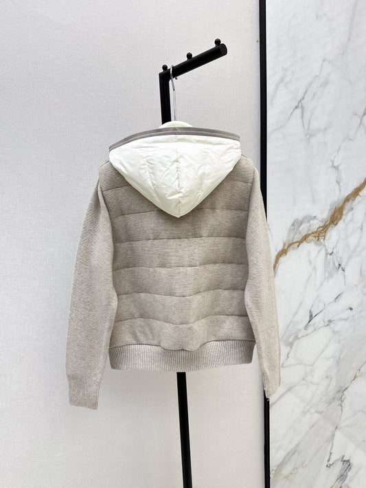 Loro 25fw knitted down jacket