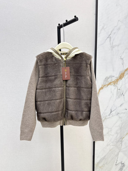 Loro 25fw knitted down jacket