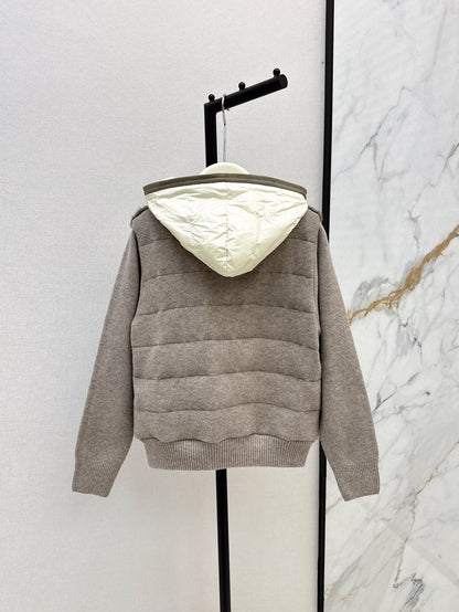 Loro 25fw knitted down jacket