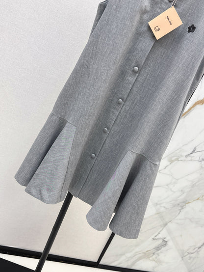 Miu 25ss embroidered dress
