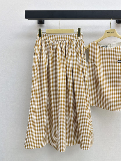 Miu 25ss plaid suit