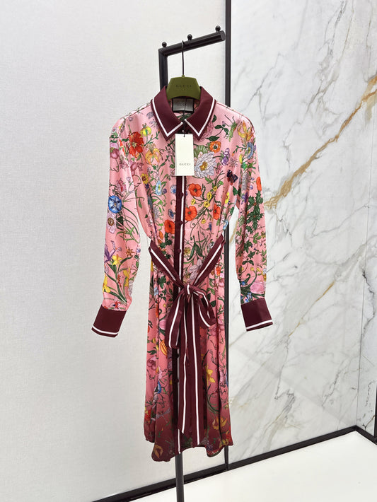 Guc 25fw printed dress