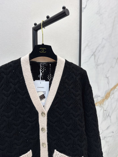 Chan25fw knitted cardigan