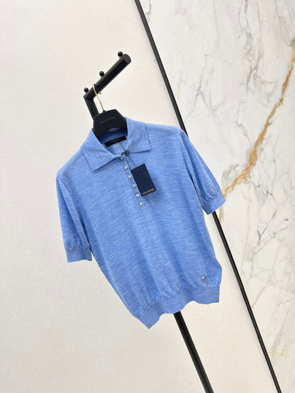 Louis 25ss knitted polo shirt