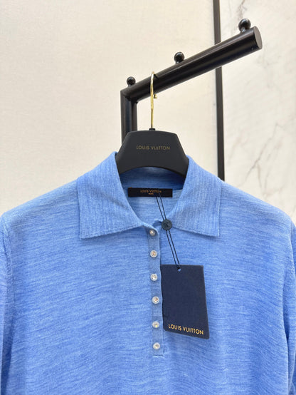 Louis 25ss knitted polo shirt