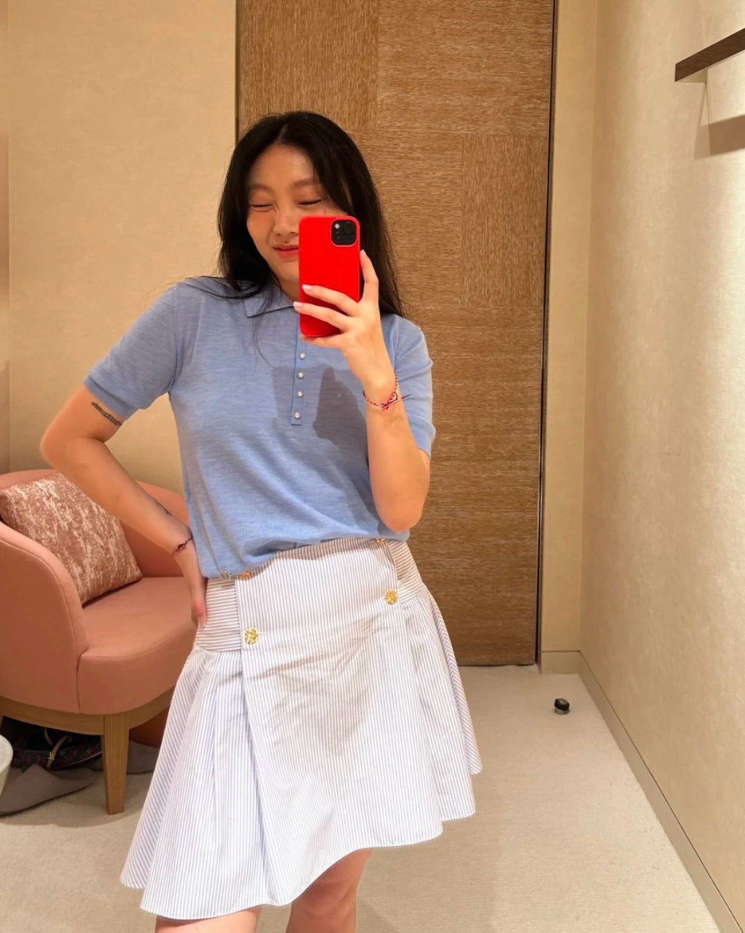 Louis 25ss knitted polo shirt