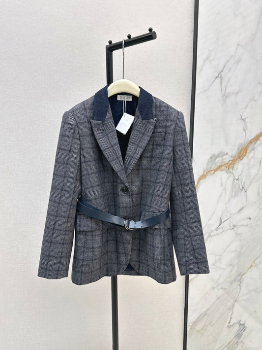 Brune 25fw plaid blazer