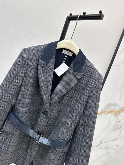 Brune 25fw plaid blazer